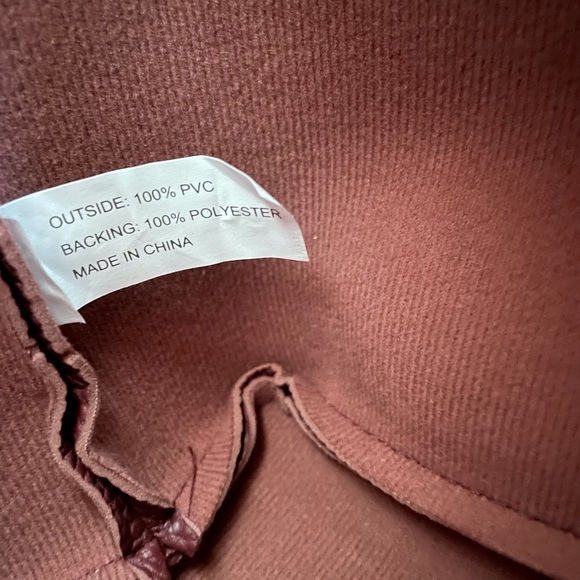 Maroon Drawstring Bucket Bag - Picture 5 of 5